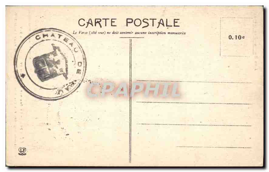 CPA Pau Le Chateau de Henri IV Lit Louis XIV — Rückseite