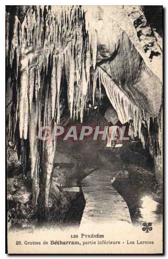 CPA Les Pyrenees Les Grottes de Betharram partie inferieure Les Larmes