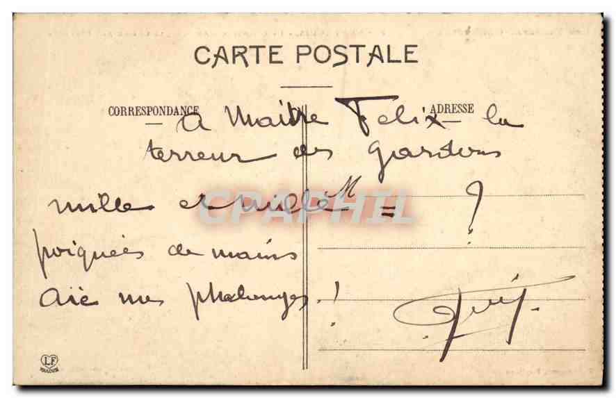 CPA Les Pyrenees Orientales Mont Louis La Citadelle Au Fond La Chaine des Pyrenees — Rückseite