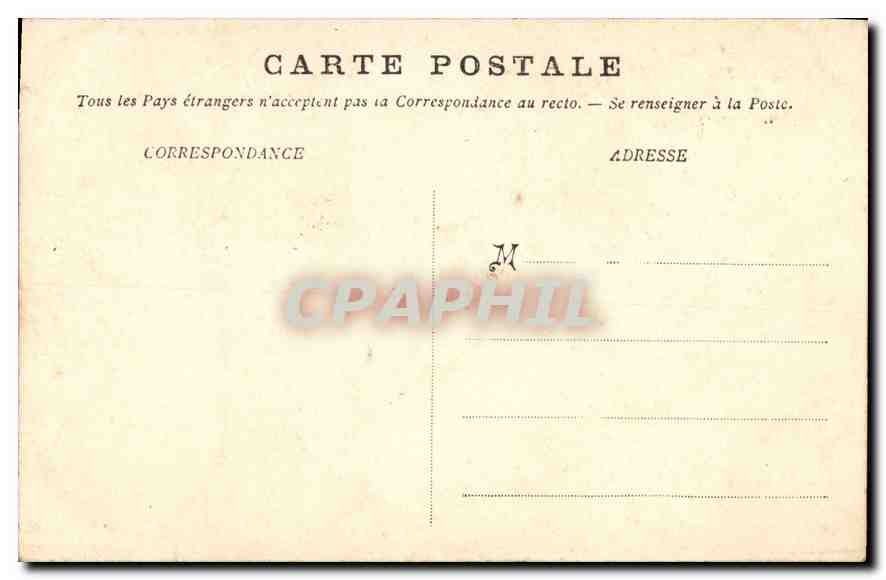 Pont d'Espagne — pont en pierre sur un canyon — éditeur inconnu, n° 9 — Achterkant