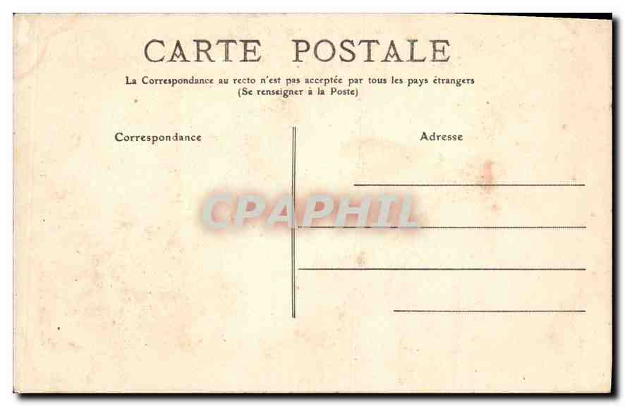 CPA Route du Pont d'Espagne et le Pont Peguire — Rückseite