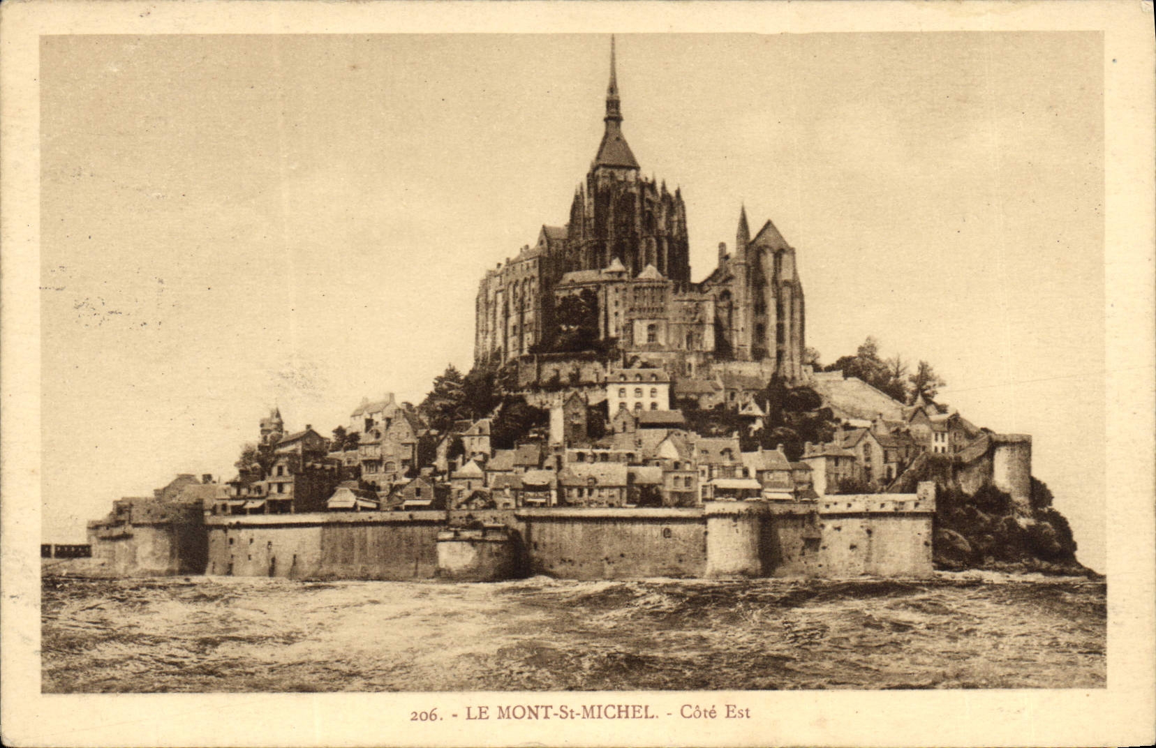 CPA Le Mont Saint Michel Cote Est