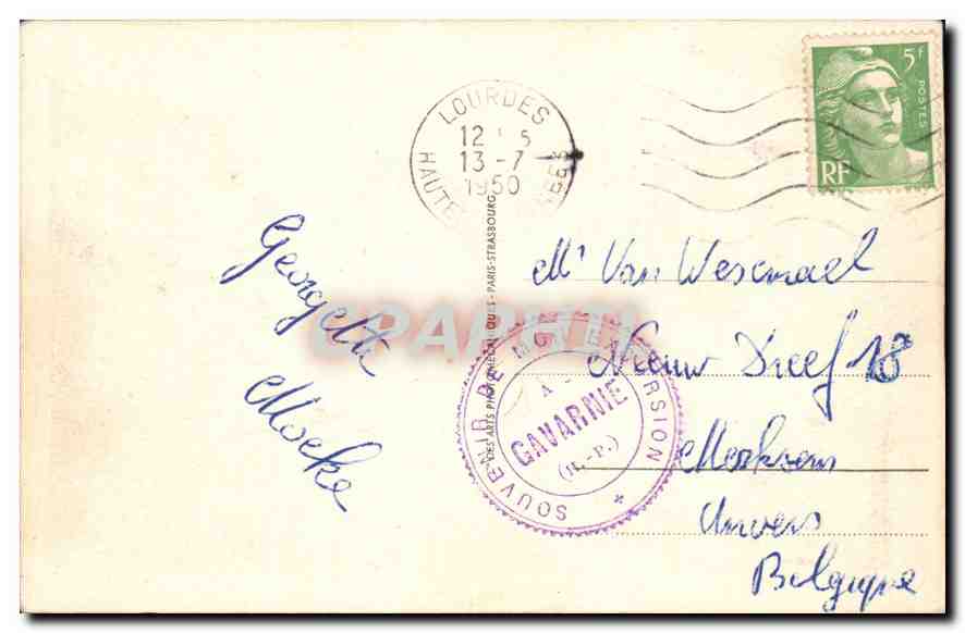CPA Gavarnie Le Cirque — Verso