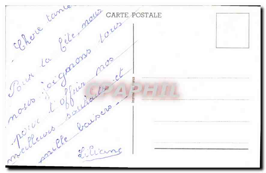 CPA Bonne Fete Fleurs — Back
