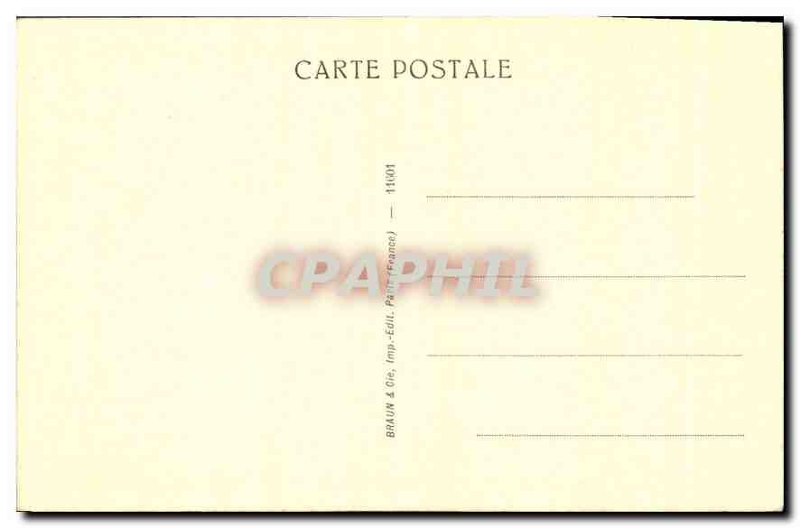 CPA Musee du Louvre La Joconde Mona Lisa — Verso