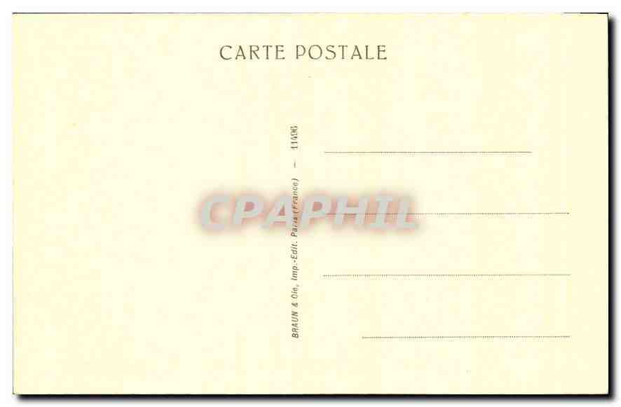 CPA Musee du Louvre Raphael Sanzio La Belle Jardiniere — Verso
