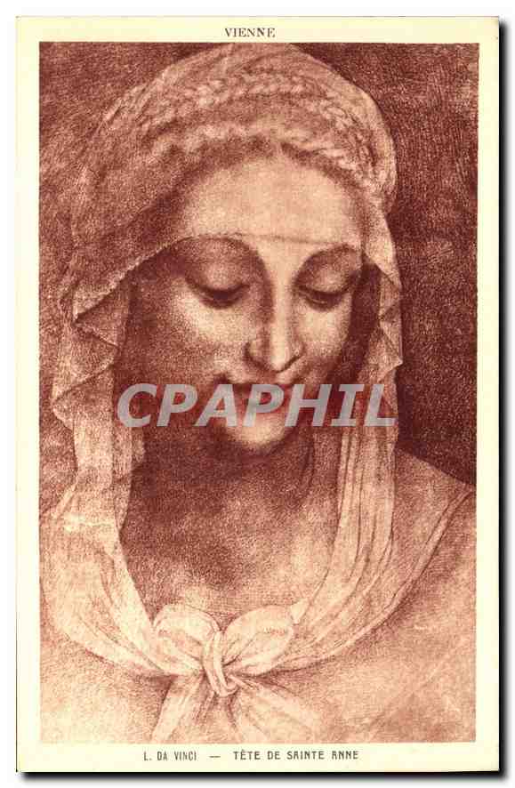 CPA Vienne L Da Vinci Tete de Sainte Anne