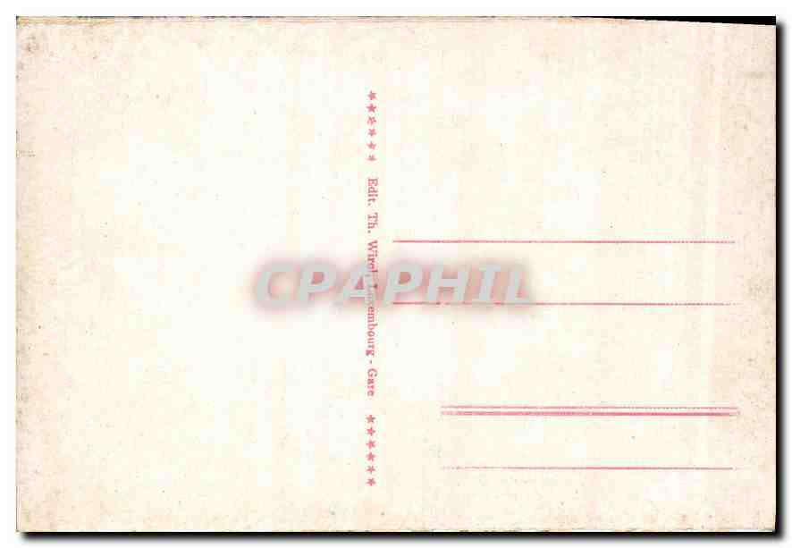 CPA Luxembourg Pont Adolphe — Verso