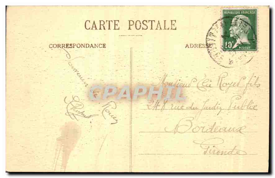 CPA Environs de Rouen Bonsecours Vue generale vers Rouen — Rückseite