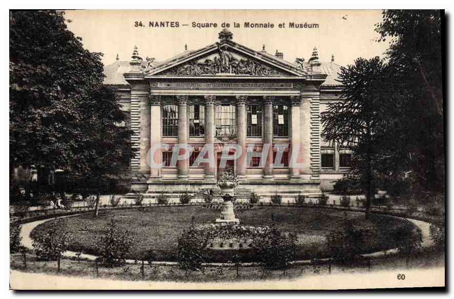 CPA Nantes Square de la Monnaie et Museum