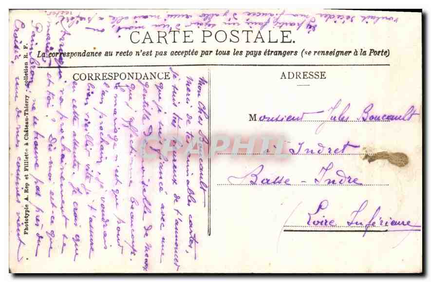 CPA Meaux Le Jardin public (Les Trinitaires) — Rückseite