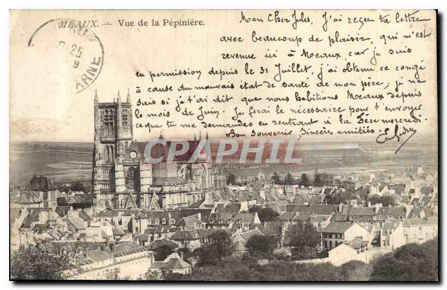CPA Meaux Vue de la Pepiniere