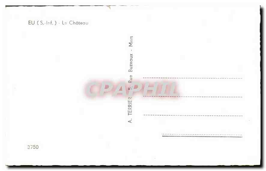 CPA EU (S Inf) Le Chateau — Rückseite