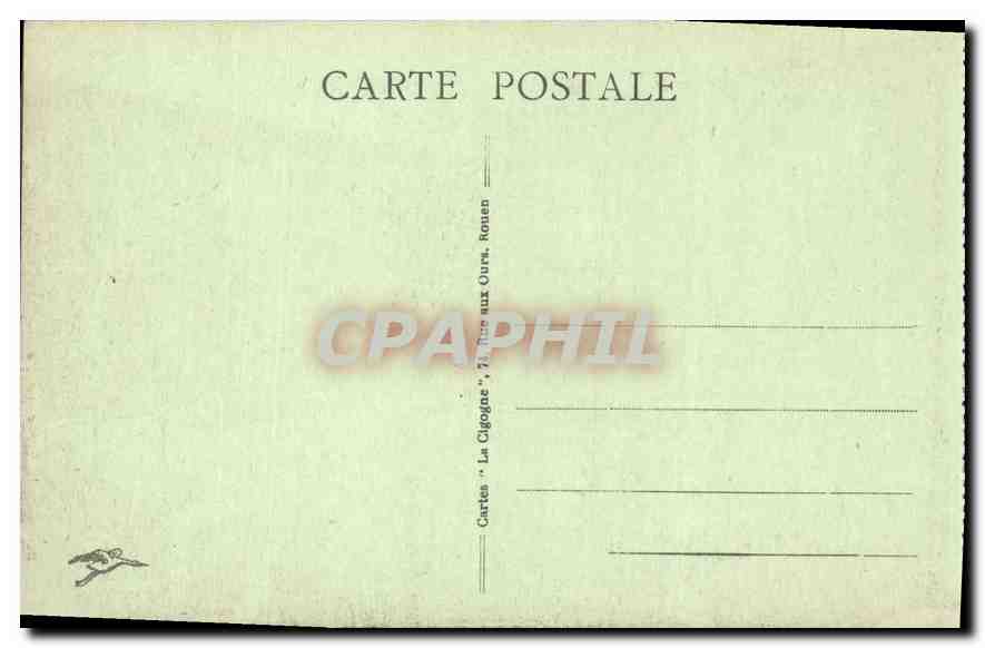 CPA Rouen La Grosse Horloge — Rückseite