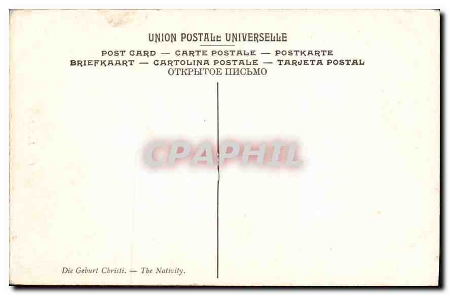 CPA Luini La Nativite Musee du Louvre Paris — Verso