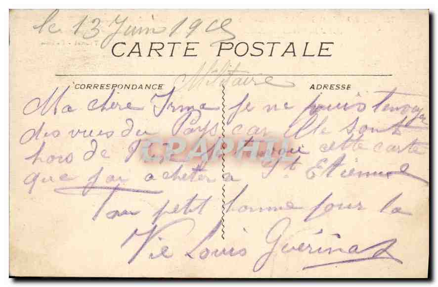 CPA Le Mont Aigoual (altitude 1567 metres) Vue Generale et montee de l'Observatoire — Rückseite