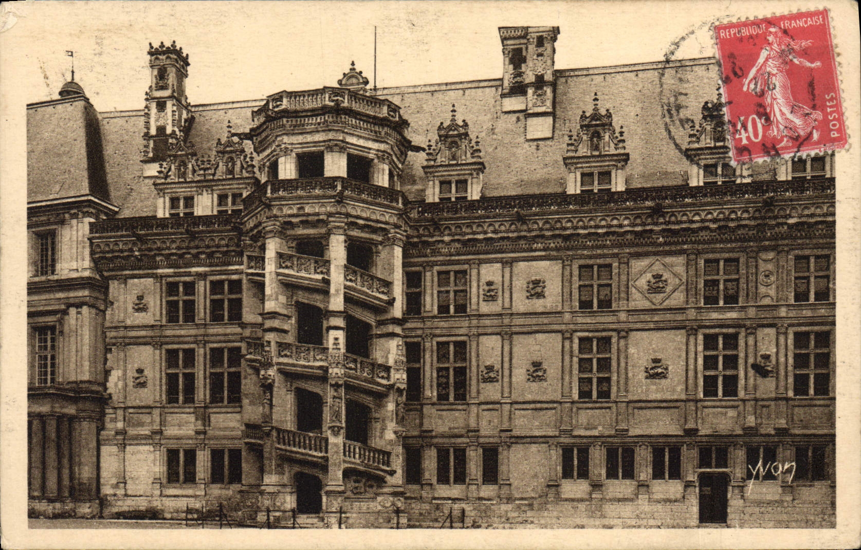 CPA Chateau de Blois Escalier Francoi I 