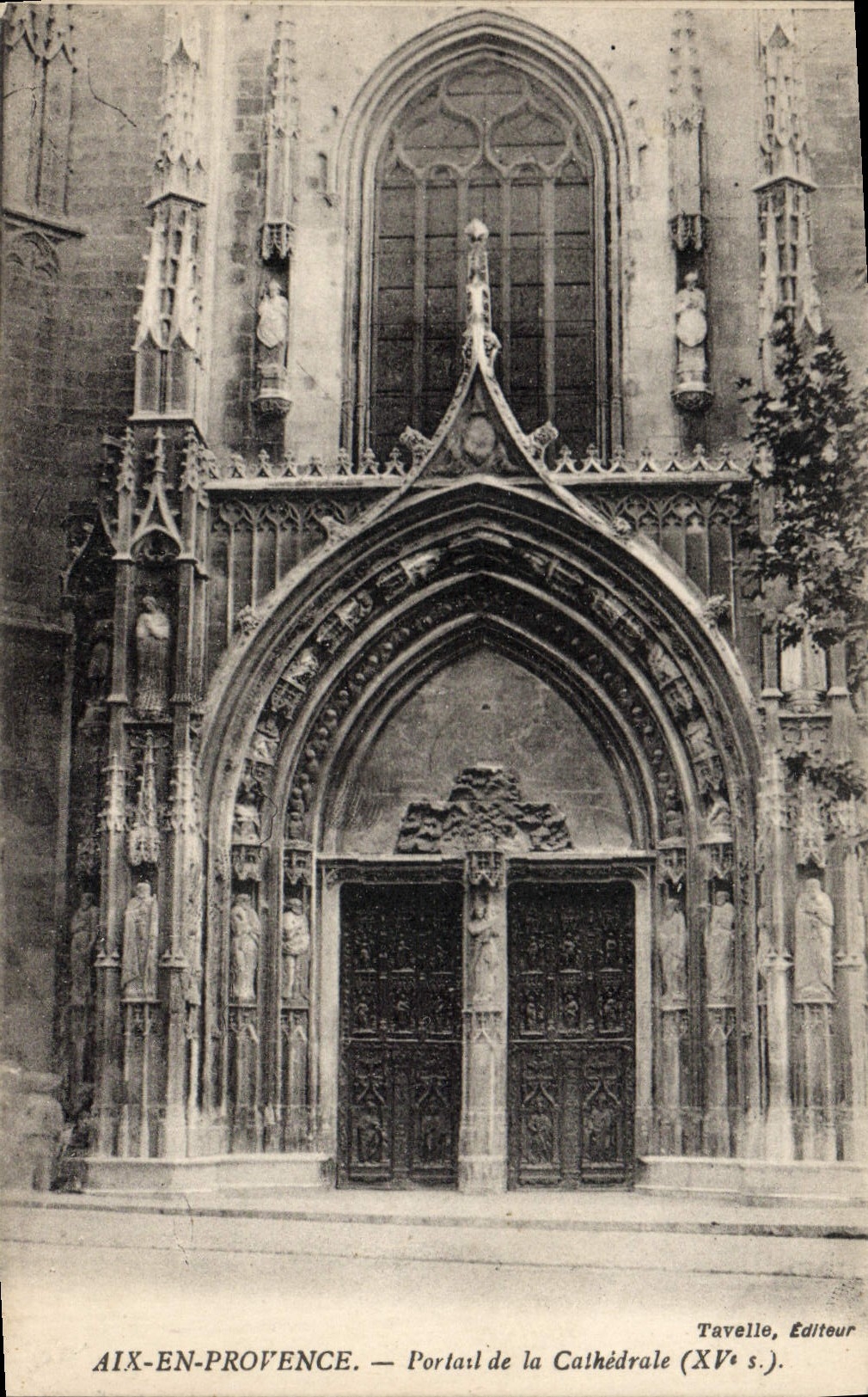 Aix-en-Provence — Portail de la Cathédrale (XVe s.) — Tavelle, Éditeur