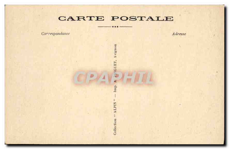 CPA Villeneuve les Avignon Cour de la Charireuse XIV siecle  — Verso