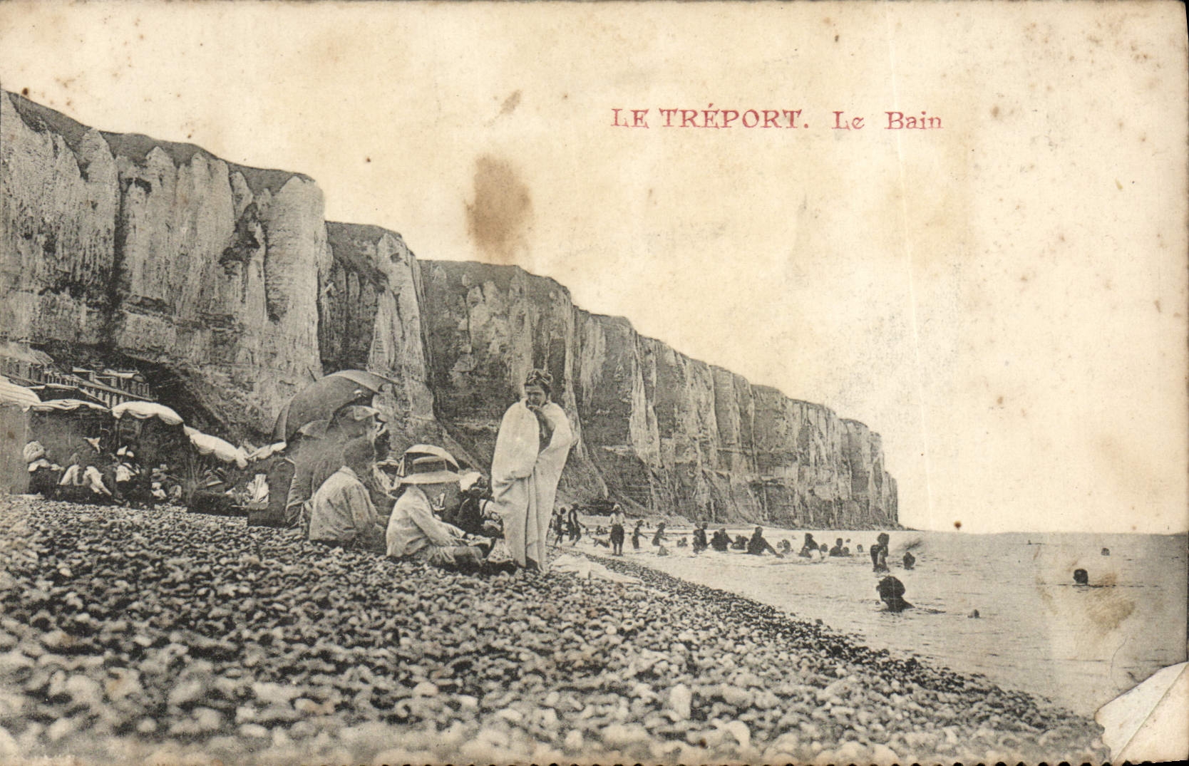 CPA Le Treport Le Bain 
