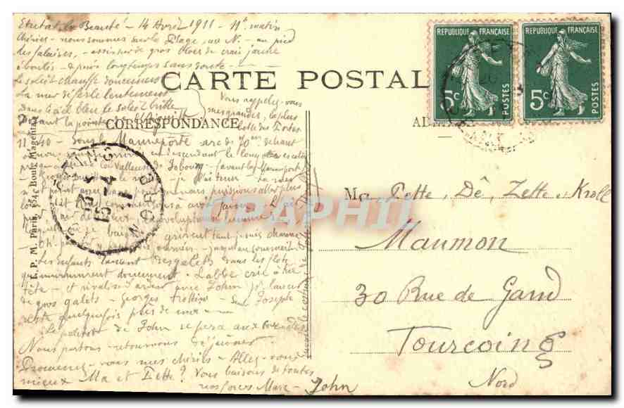 CPA Environs de Fecamp Sources incrustantes de Grainval  — Rückseite