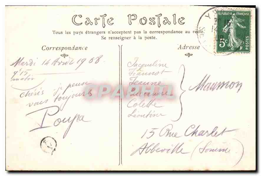 CPA Vaucottes sur Mer La Plage et les Falaises Est  — Rückseite