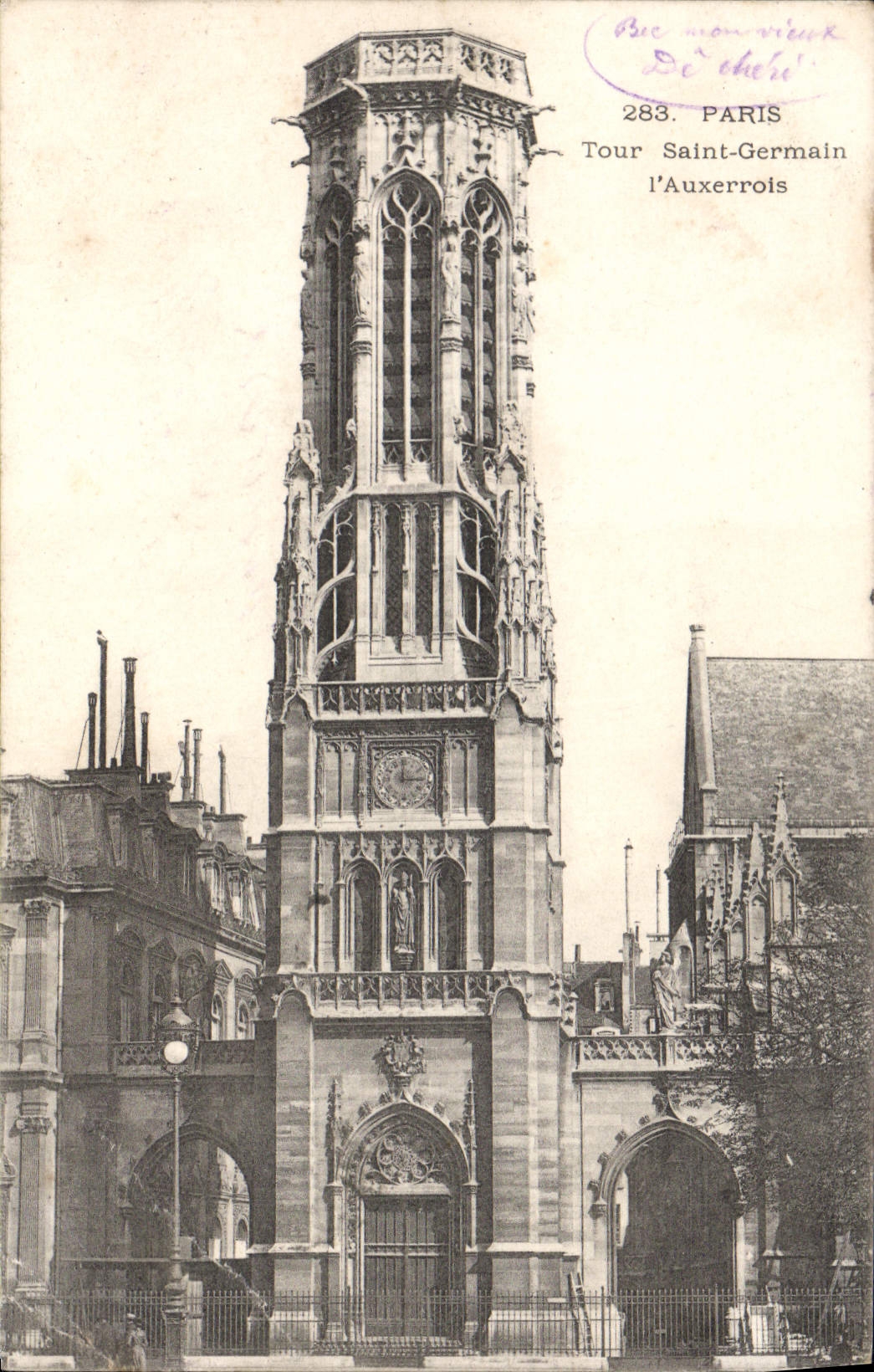 CPA Paris Tour Saint Germain l'Auxerrois 