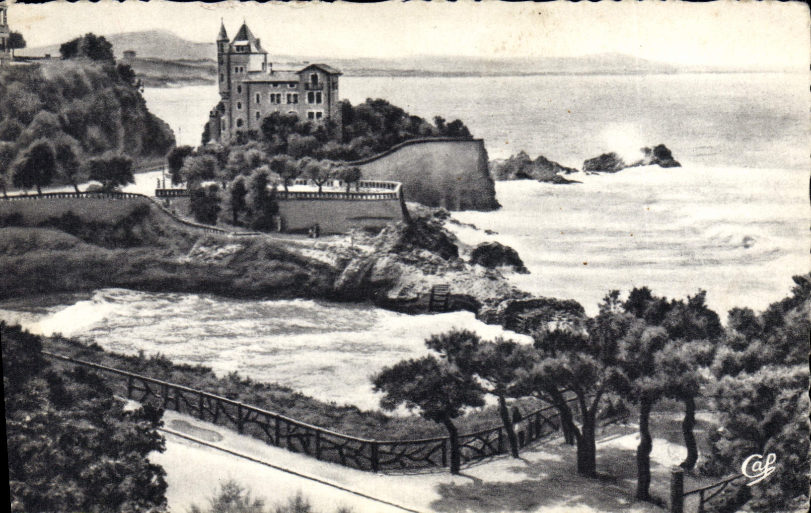 CPA Biarritz Villa Belze et Port Vieux 