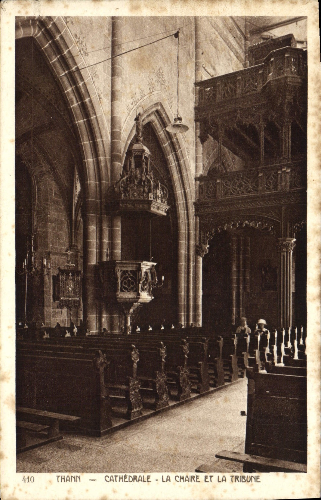 CPA Thann Cathedrale la chaire et la tribune 