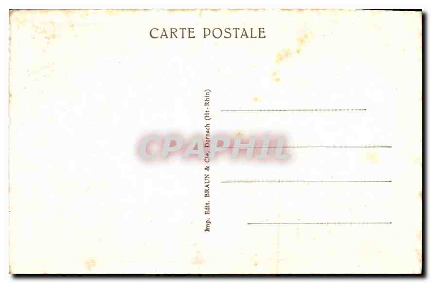 CPA Thann Cathedrale la chaire et la tribune  — Rückseite
