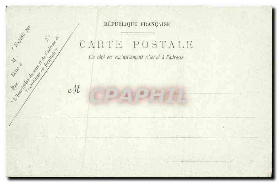 CPA Cap d'Antibes La Villa Eilenroc Chemin dans les Rocher  — Rückseite