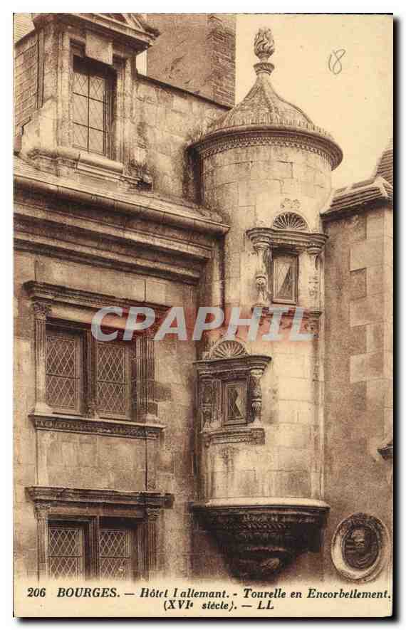 Bourges — Hôtel Lallemand — Tourrelle en Encorbellement (XVIe siècle) — LL
