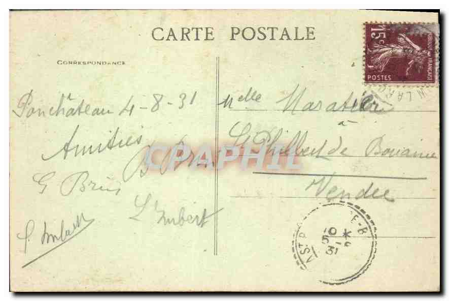 CPA Pelerinage du Calvaire de Pontchateau XII station Jesus meurt sur la Croix  — Back