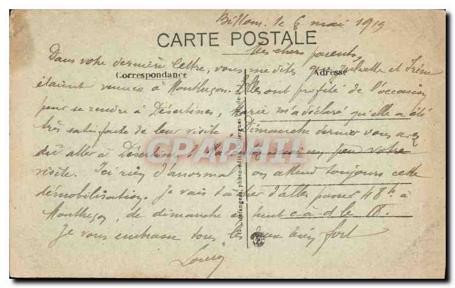 Billem — Église Saint-Cerneuf — entrée et portique côté Nord — G. d'O. — Verso
