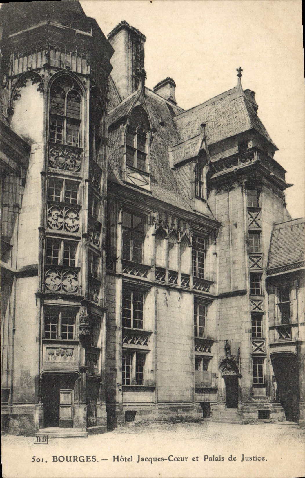 CPA Bourges Hotel Jacques coeur et Palais de Justice 