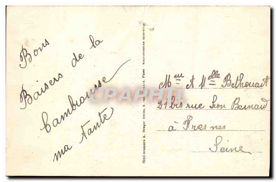 CPA Sanatorium Paul Doumer a Labruyere par Liancourt un Batiment pour les agents du personnel — Rückseite