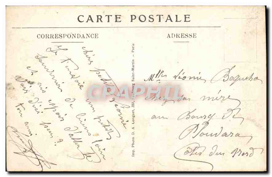 L'Argonne - Florent — Route de Ste-Menehould au seuil de la Forêt — Martine-Neuillard, édit. Ste-Menehould — Verso