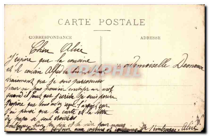CPA Paris College de France  — Rückseite