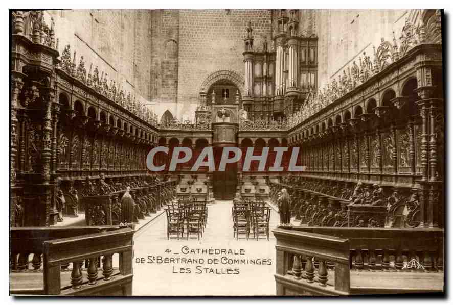 CPA Cathedrale de st Bertrand de Comminges les Stalles 