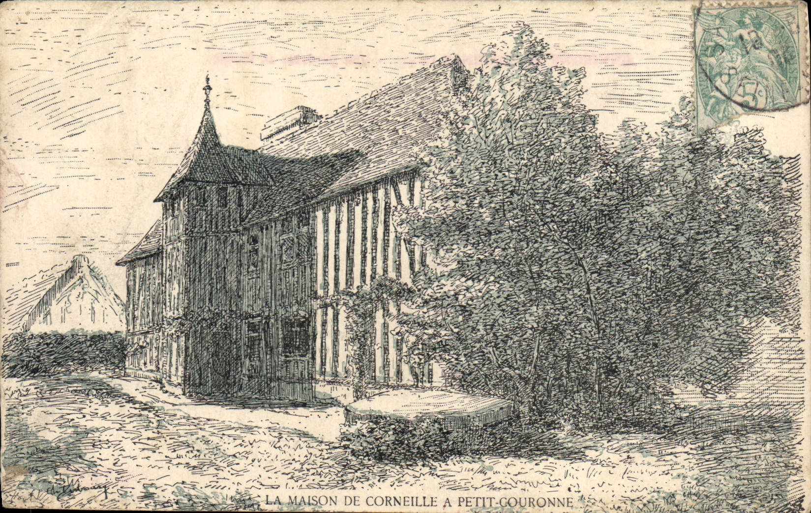 CPA La maison de corneille a petit couronne 