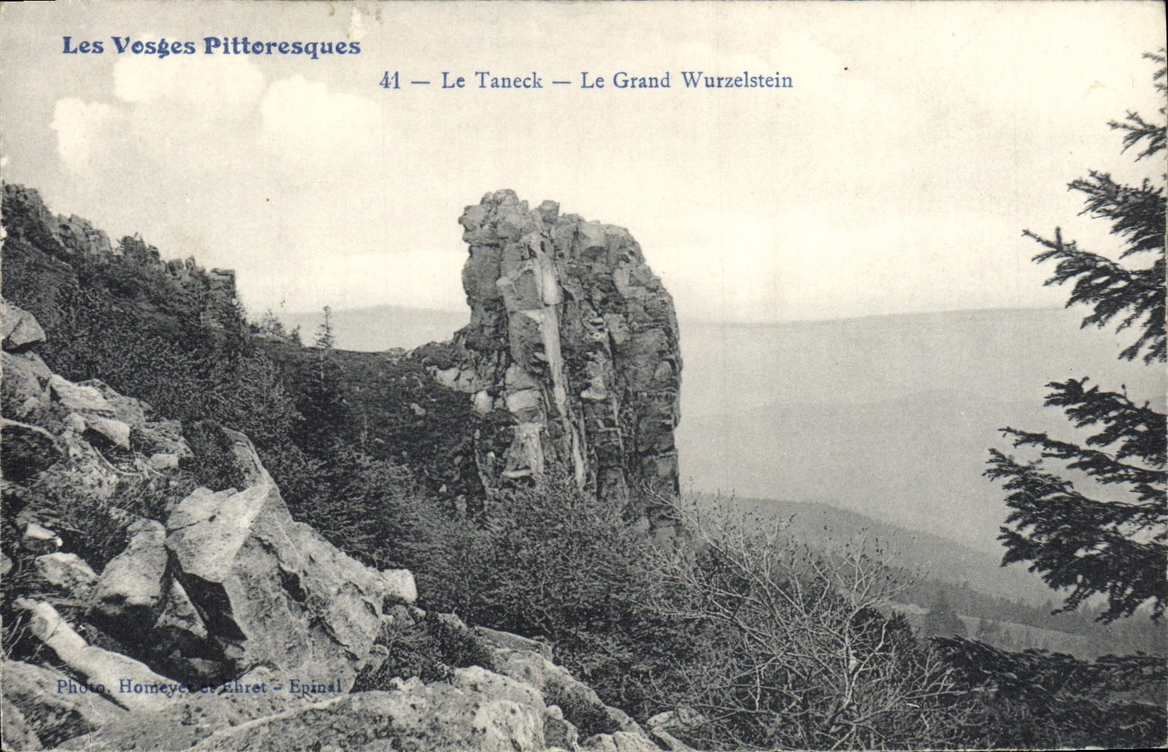 CPA Les Vosges Pittoresques Le Taneck Le Grand Wurzelstein 