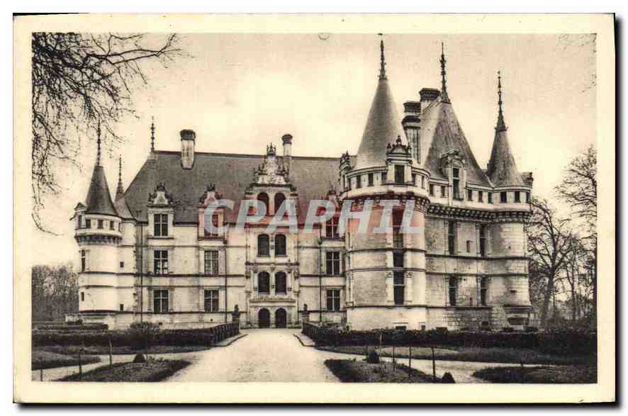 CPA Chateau d'azay le rideau Face Nord 
