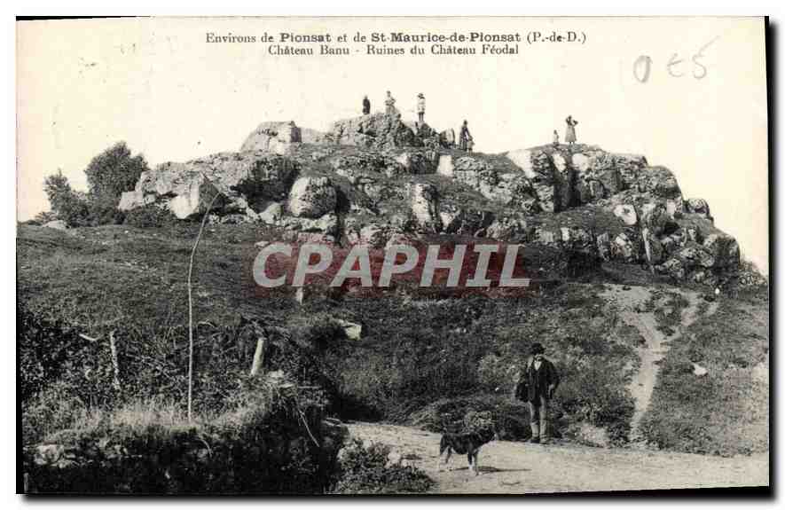 Ruines du Château Féodal - Pionsat - St-Maurice-de-Pionsat (P.-de-D.) — A. Michel, photo-édit, St-Gervais-d'Auvergne (P.-de-D.)