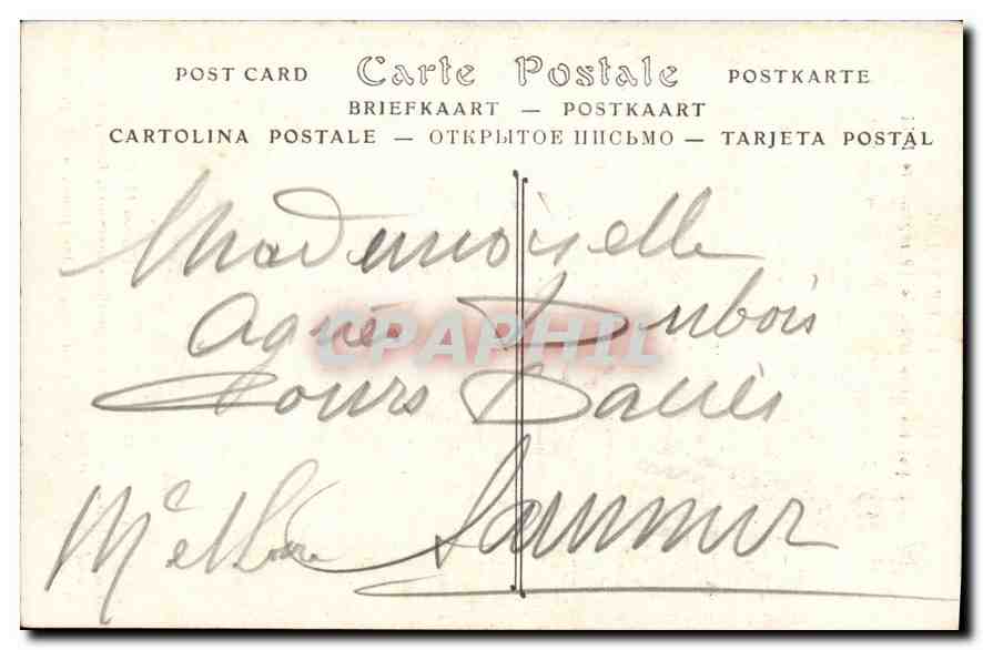 Cathédrale de Reims — incendiée par les Allemands, le 19 septembre 1914 — Visé Paris N° 14, Collection H. George, Reims — Verso