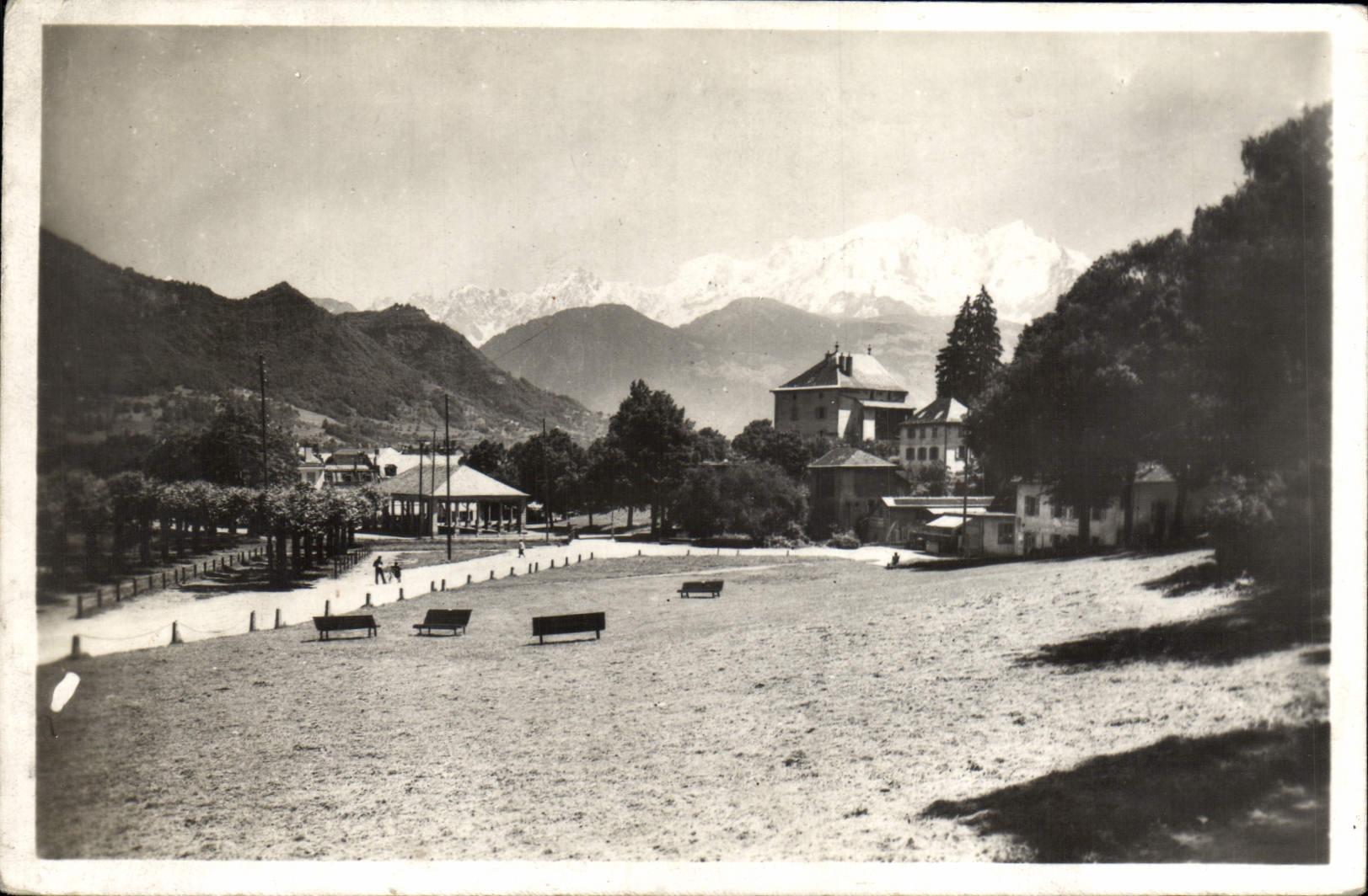 CPA Sallanches Le nouveau parc et le Mont Blanc