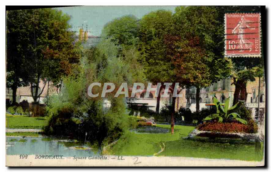 CPA Bordeaux Square Gambetta 