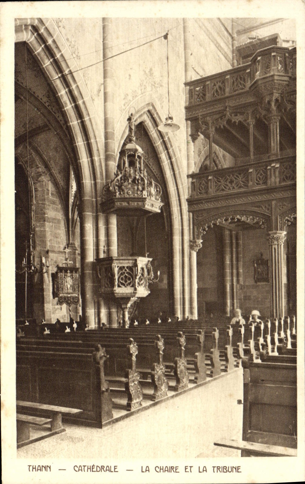 CPA Thann Cathedrale La chaire et la tribune 