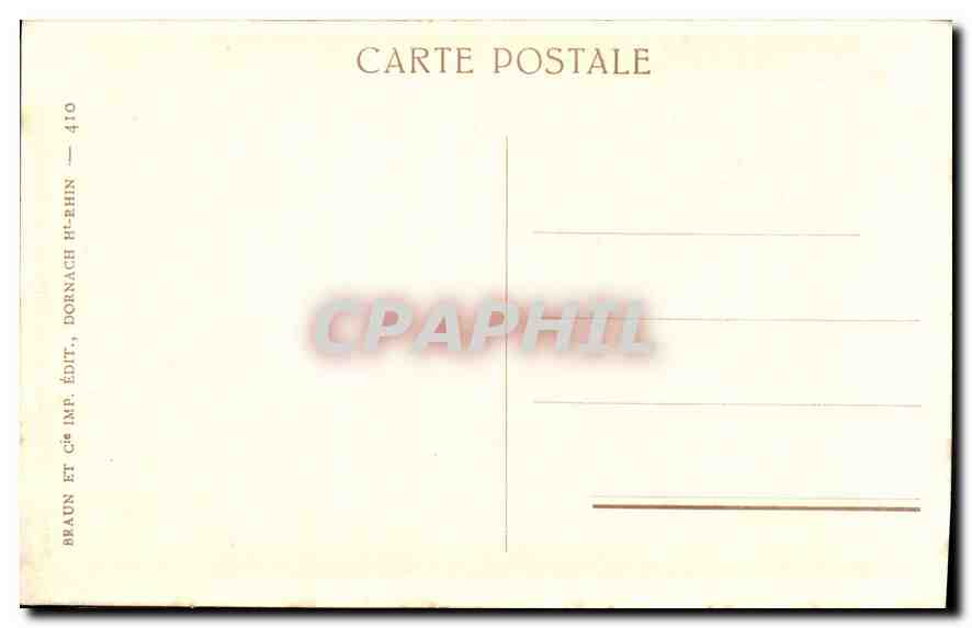 CPA Thann Cathedrale La chaire et la tribune  — Rückseite