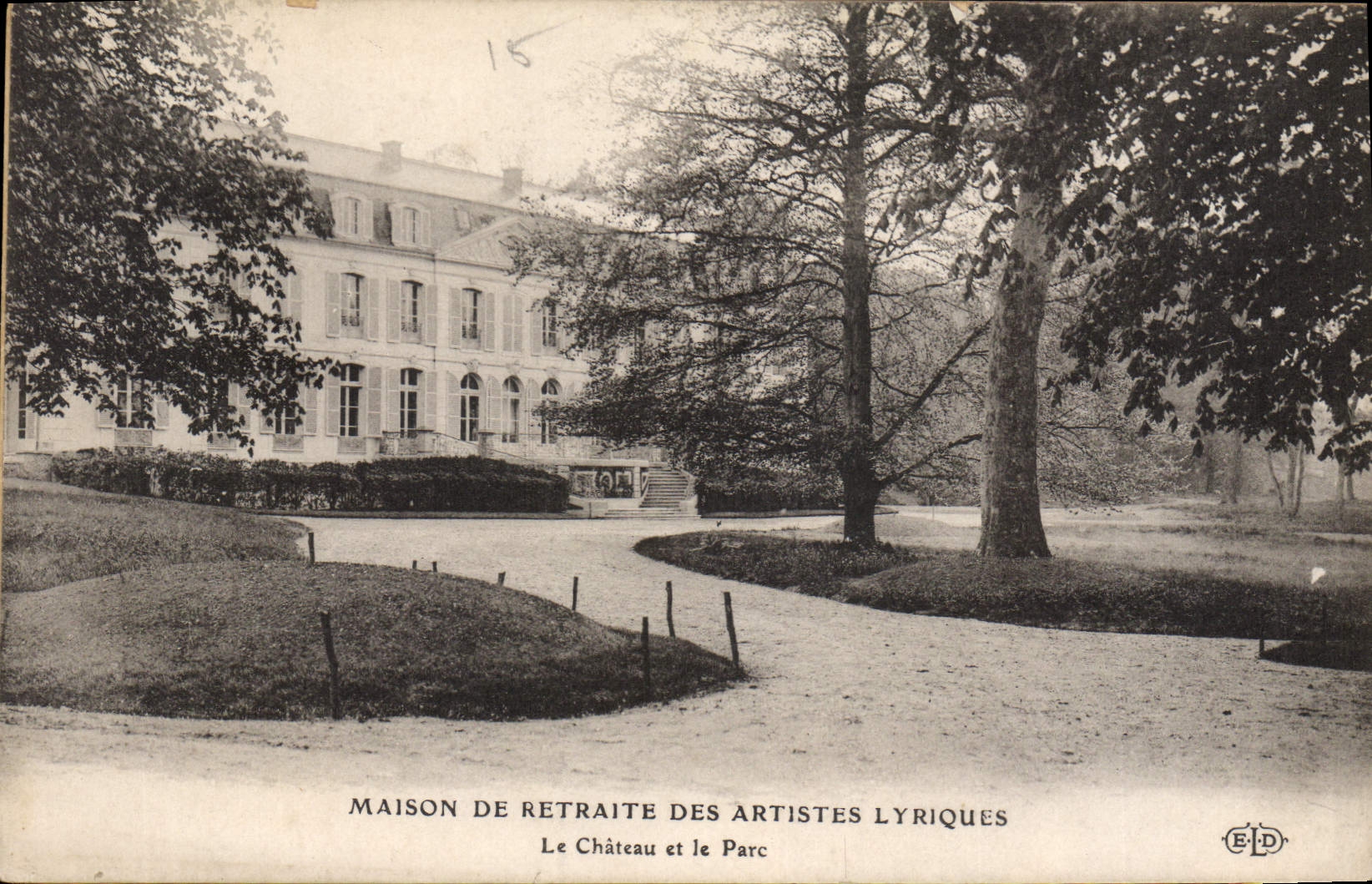 CPA Maison de retraite des artistes lyriques le chateau et le Parc 