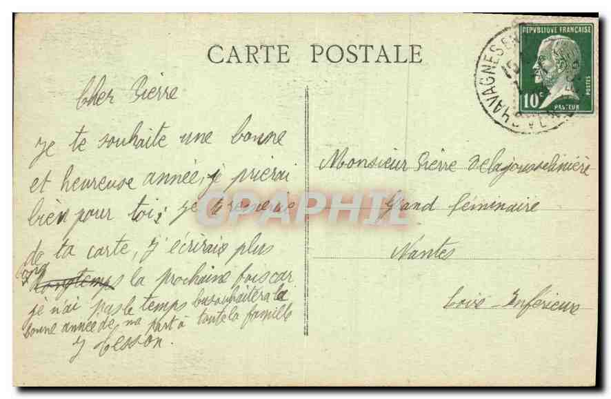 CPA Chavagnes en Paillers Vendee Petit Seminaire Nd du sceptre — Rückseite